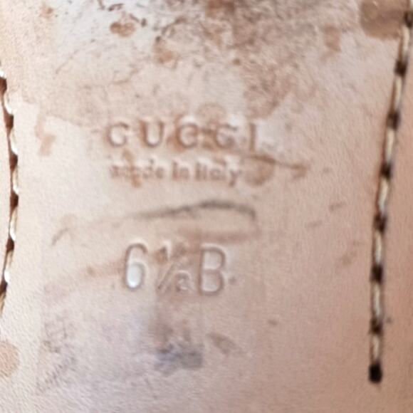 Gucci Horsebit Loafers Sz 6.5 B Suede Leather Bamboo Tassel Glam Italy has Flaw - Picture 9 of 14